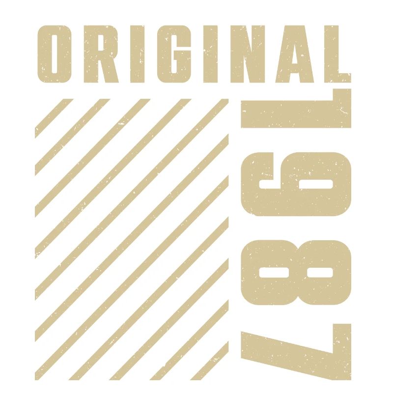 Original 1987 Authentic 1987 Vintage Bursdag