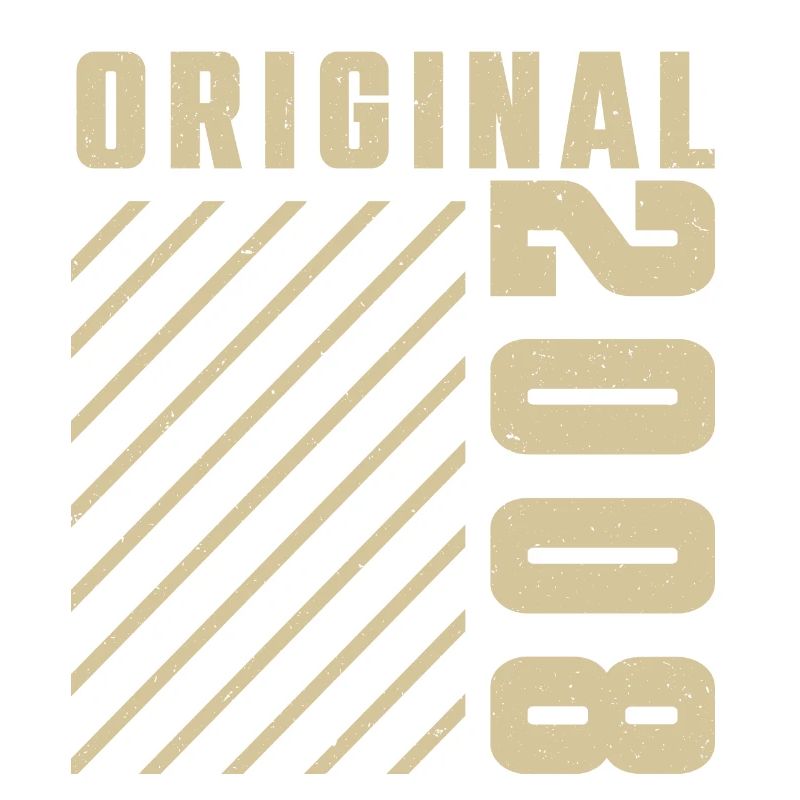 Original 2008 Authentisch 2008 Vintage Bursdag