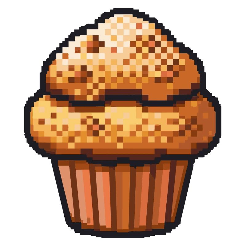 Cupkake Pixel Symbol Torte
