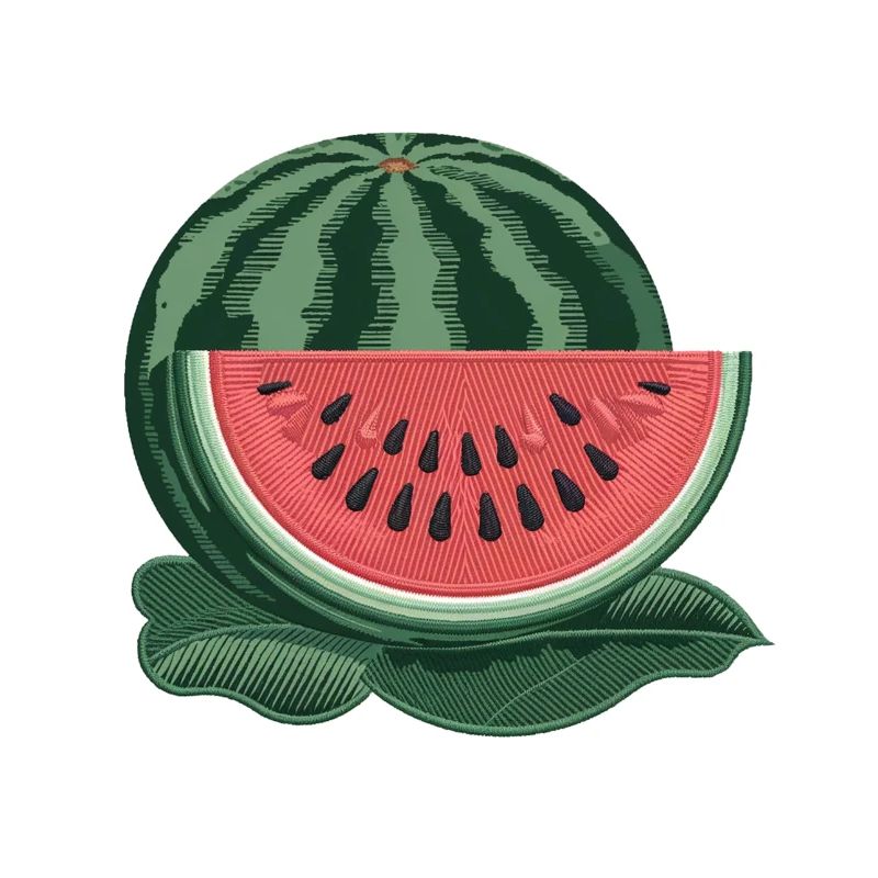 Pastèque brodée