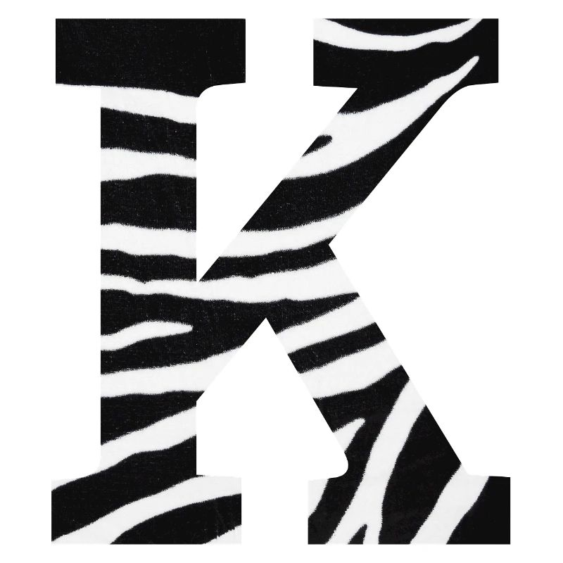 Letter k zebra