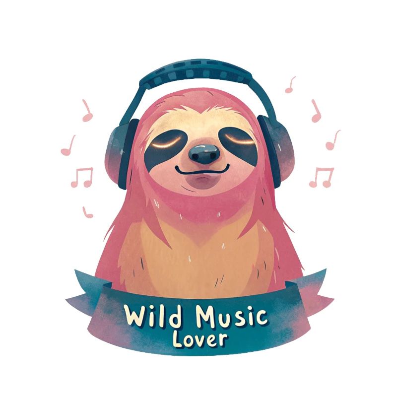 Faultier Musikliebhaber