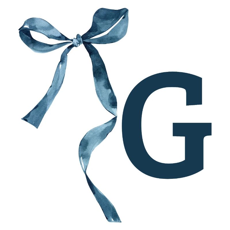 Monogramm g Geschenkidee