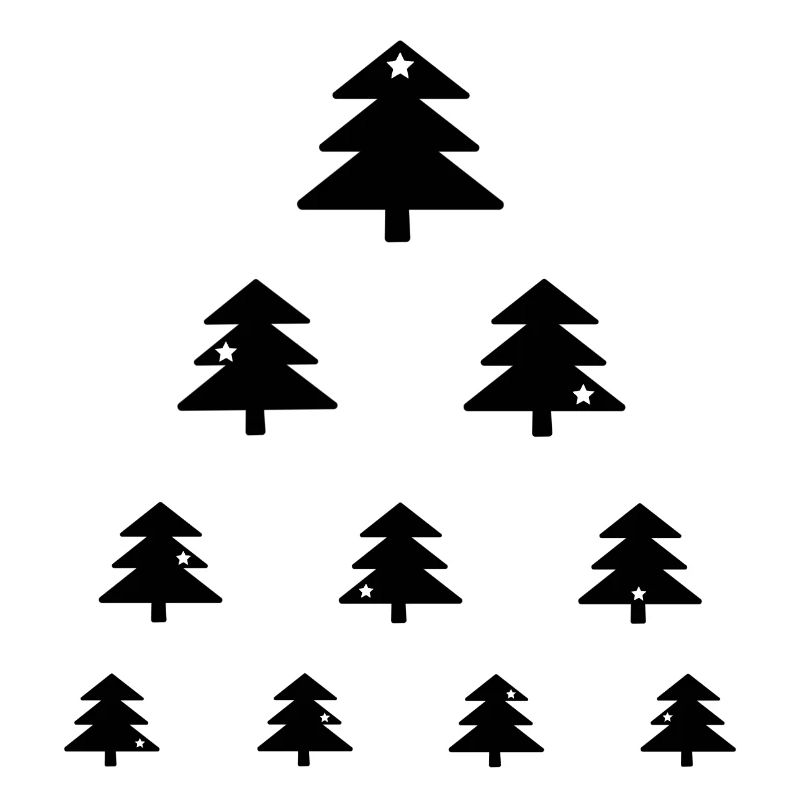 Weihnachtsbaum Sehtest