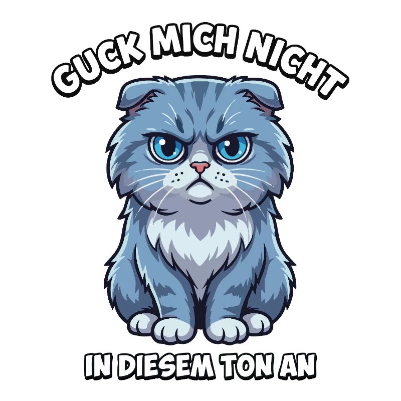 Ne me regarde pas comme ça – chat de dessin animé
