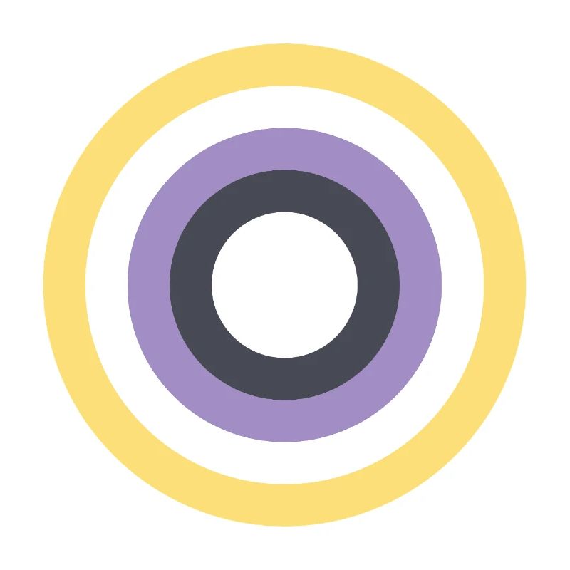 Concentric Ring Palette LGBTQ Non Binary