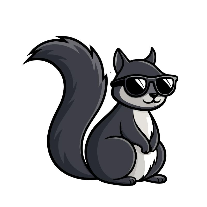Coole Eichhörnchen-Dunkle Brille