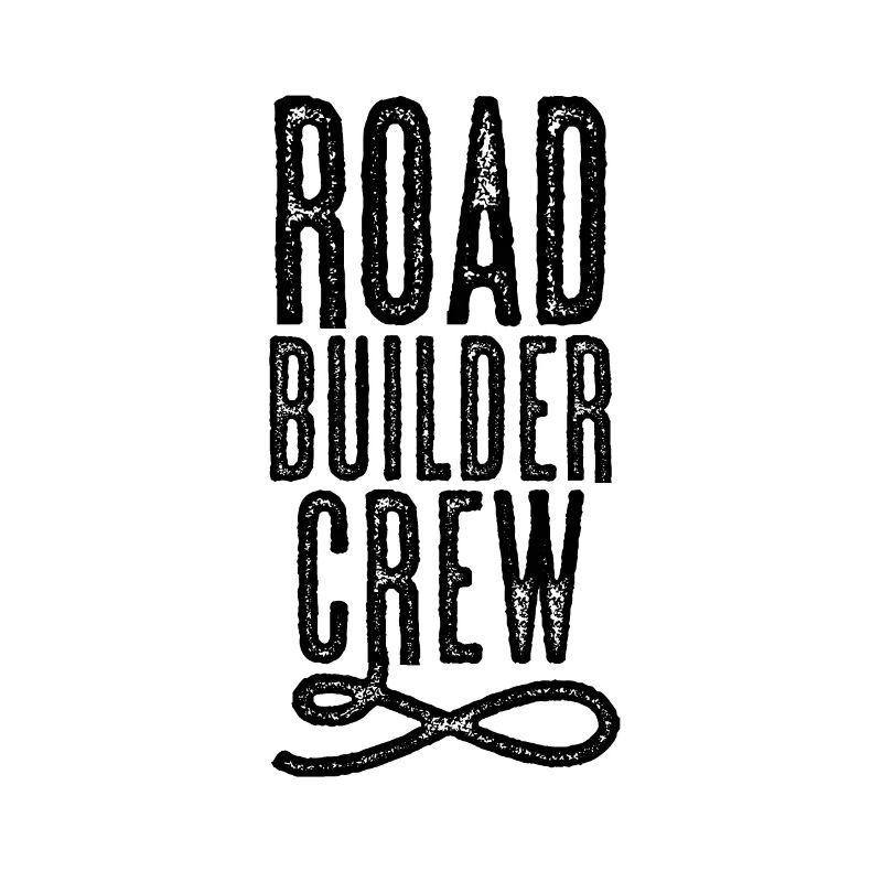 Asphalt road builders construction workers road construction team