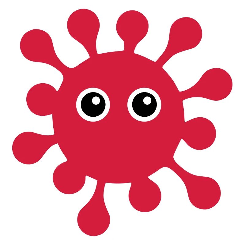 ★ Couleurs de conception modifiables ★ Virus aux yeux écarquillés