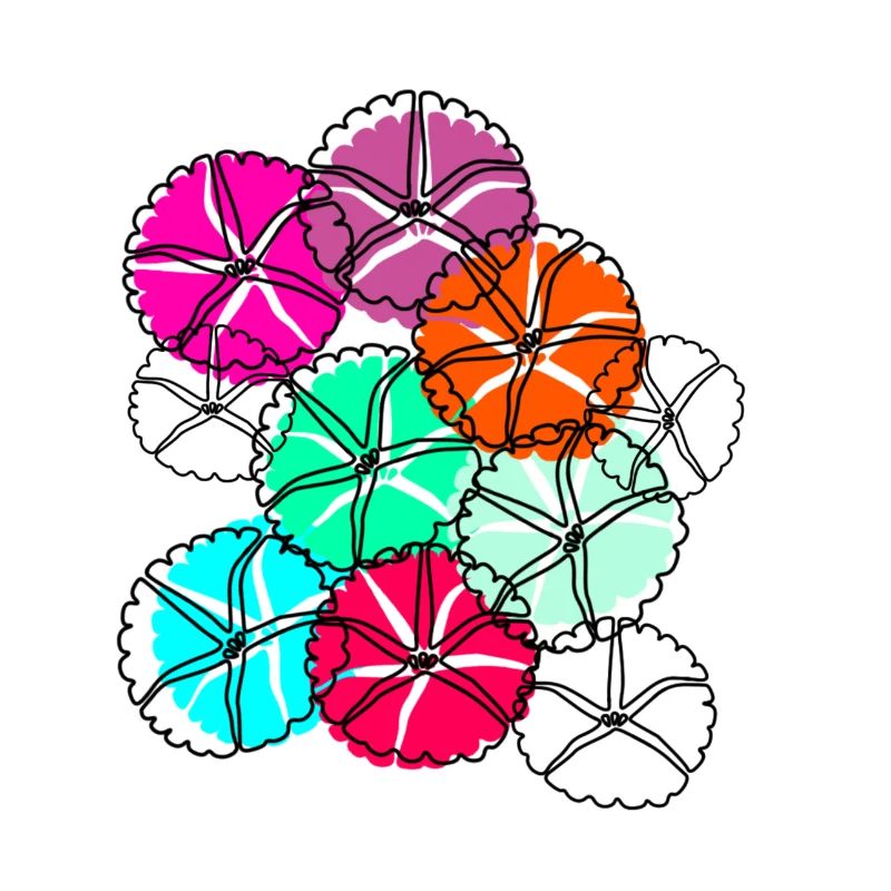 fleurs, fleur, coloré, fleurs, abstrait