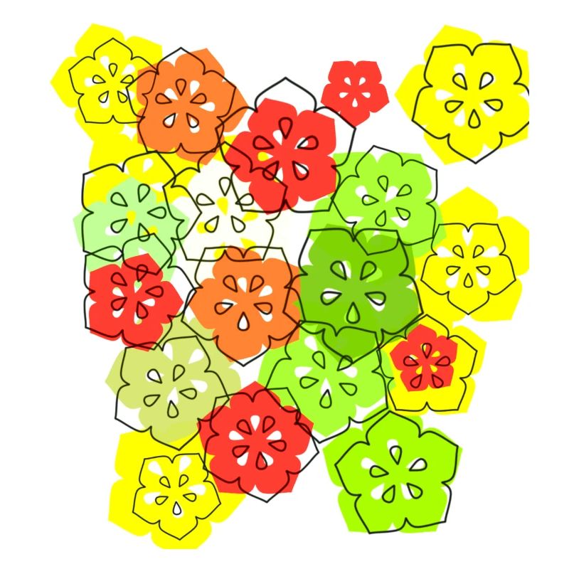 fleurs, fleur, coloré, fleurs, abstrait