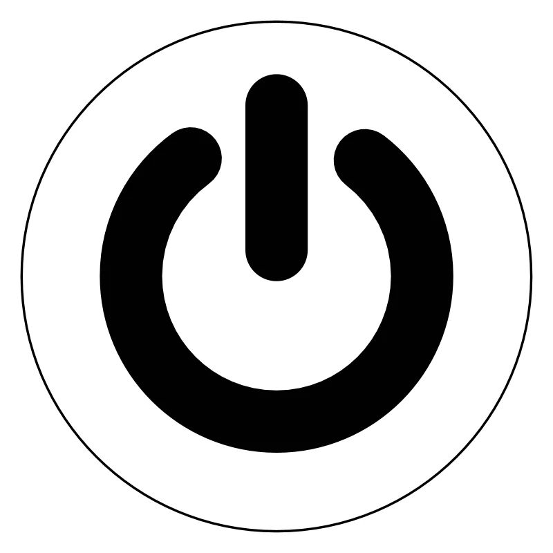 ON Button Hintergrund weiß