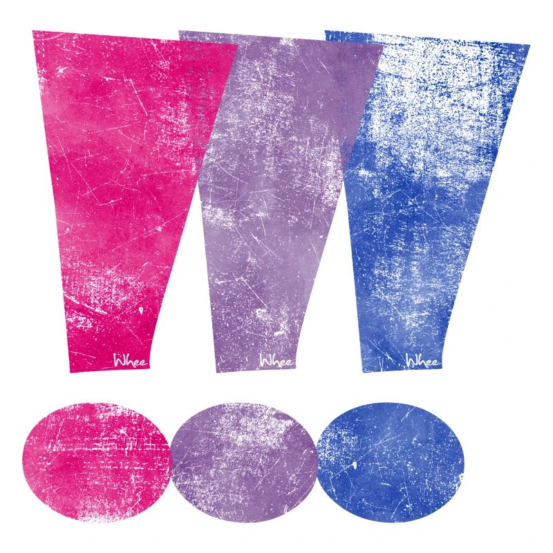 Bisexual Pride Exclamation Points