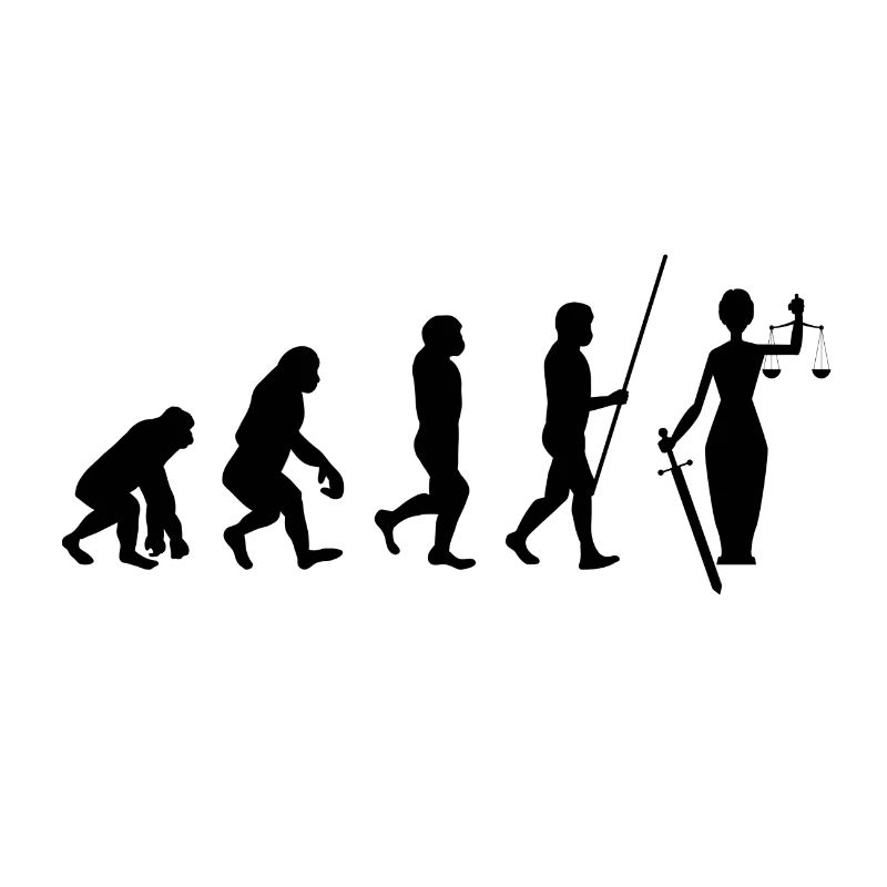 Richter Anwalt Justiz Jurist Evolution Geschenk