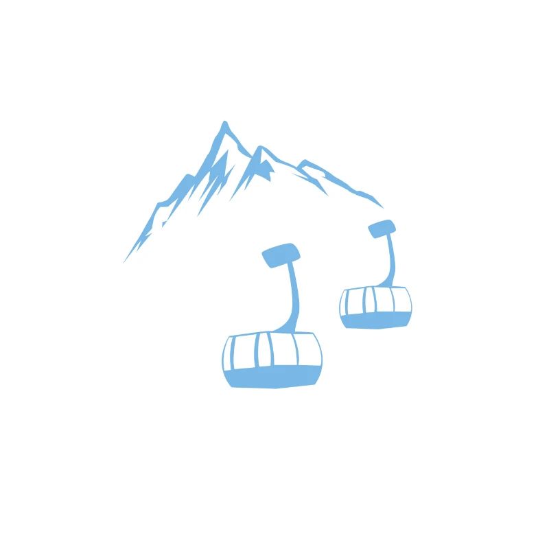 Cable car skiing mountains gift
