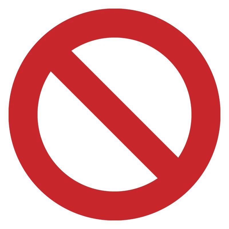 red circle red anti dont like hate against empty