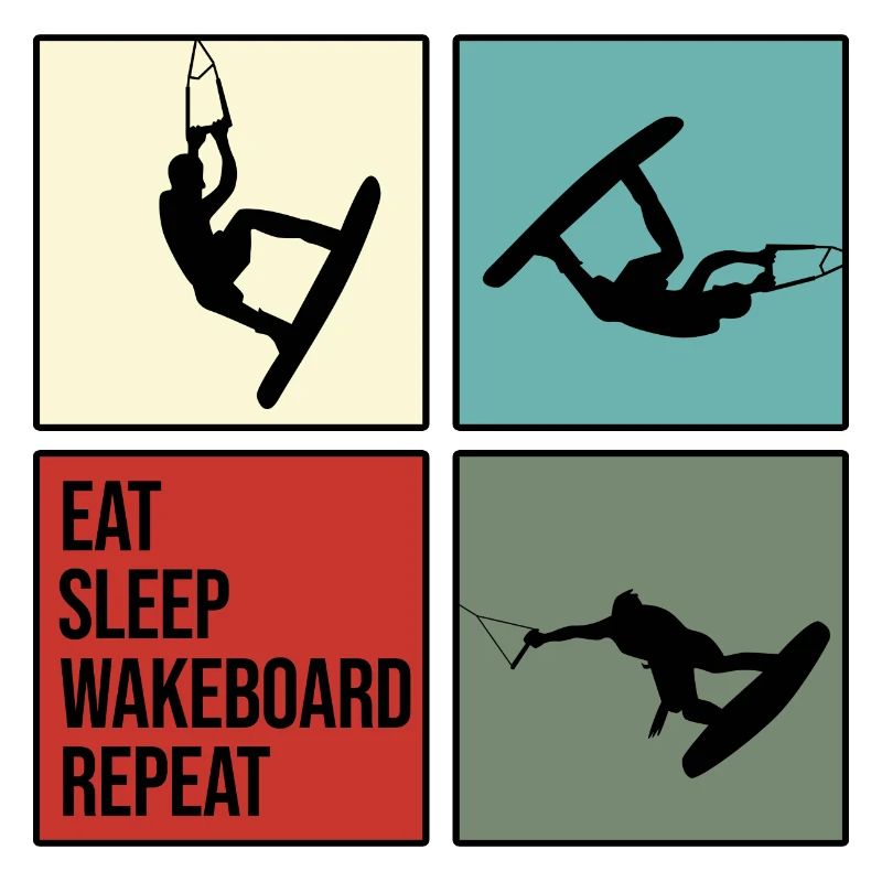 wakeboard wakeboard câble eau rat manger répéter