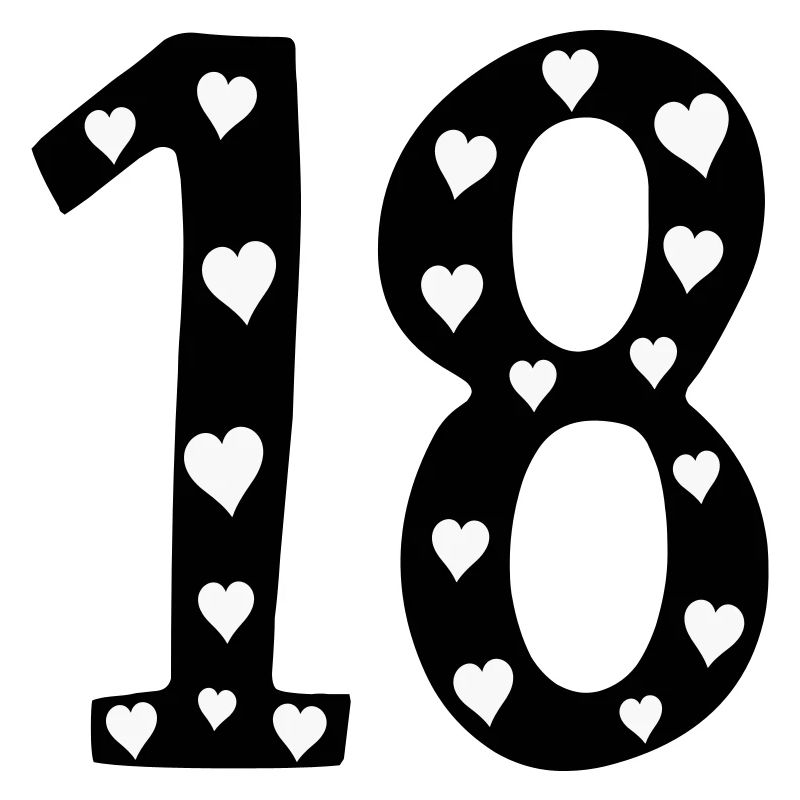 18th birthday with heart