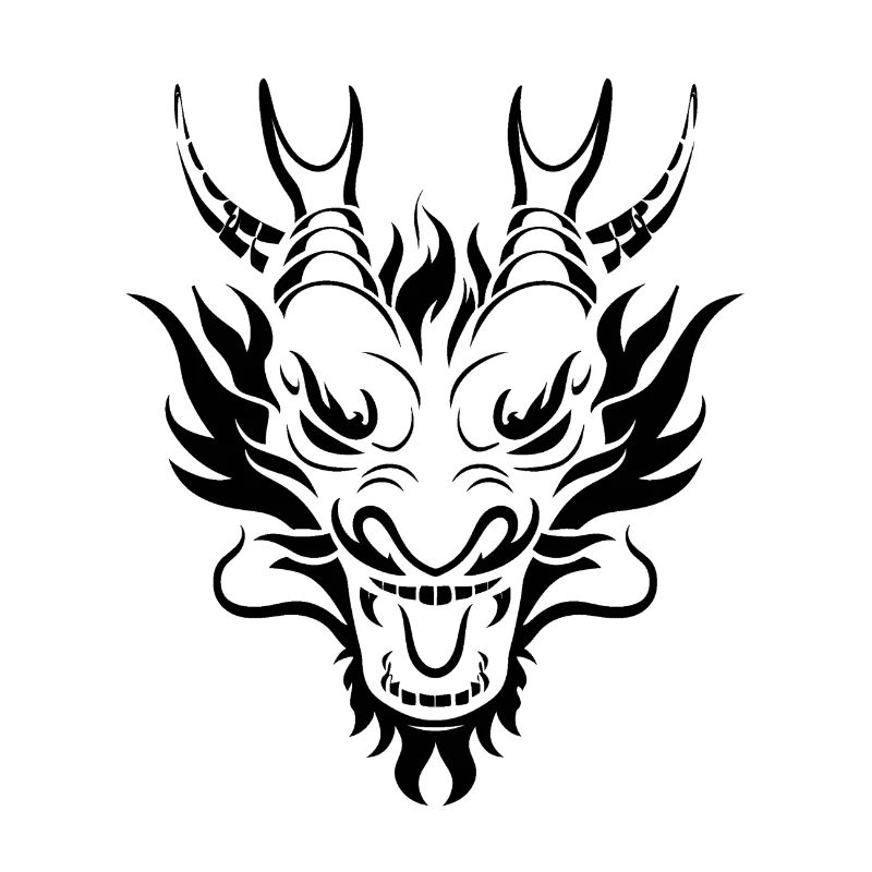 Schwarzer Drachenkopf, Drachenlogo