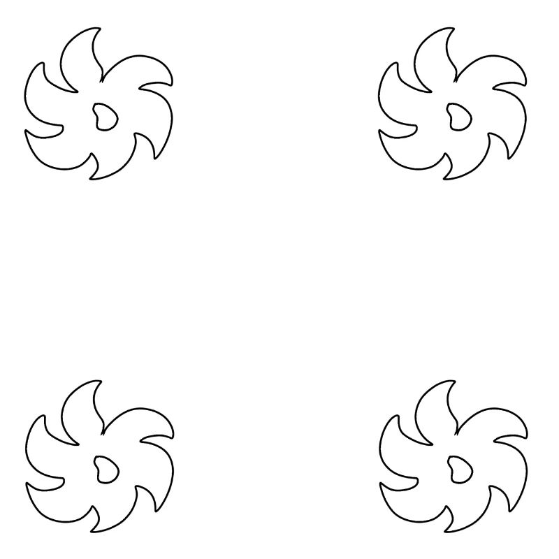 Symbole De Plante En Forme De Fleur De Plantes