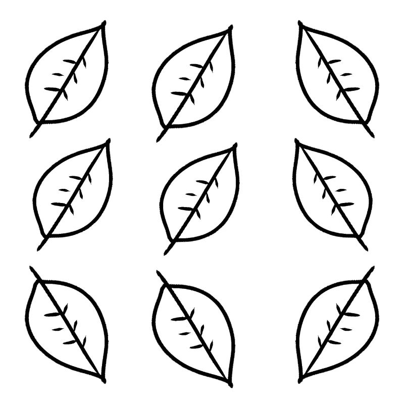 Pattern Leaf Leaves Frame Shape Nature