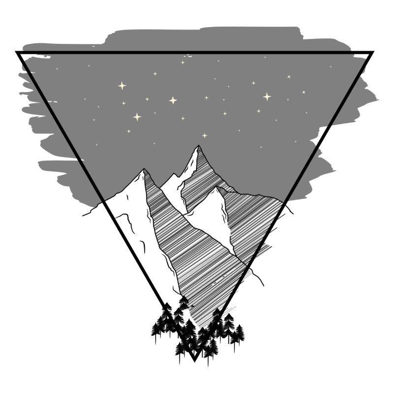 Mountains Triangle Snow