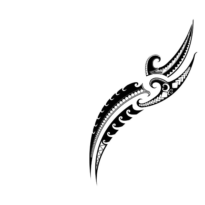 Tribal Warrior Pattern - Traditional Polynesian