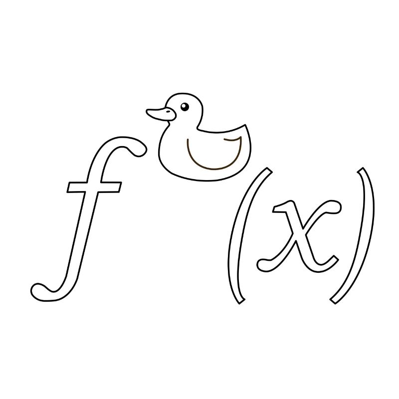 Duck Derivation Math Joke (SW, without text)