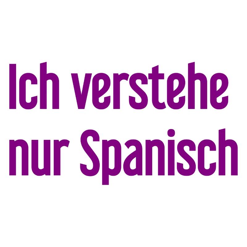 Je ne comprends que l’espagnol
