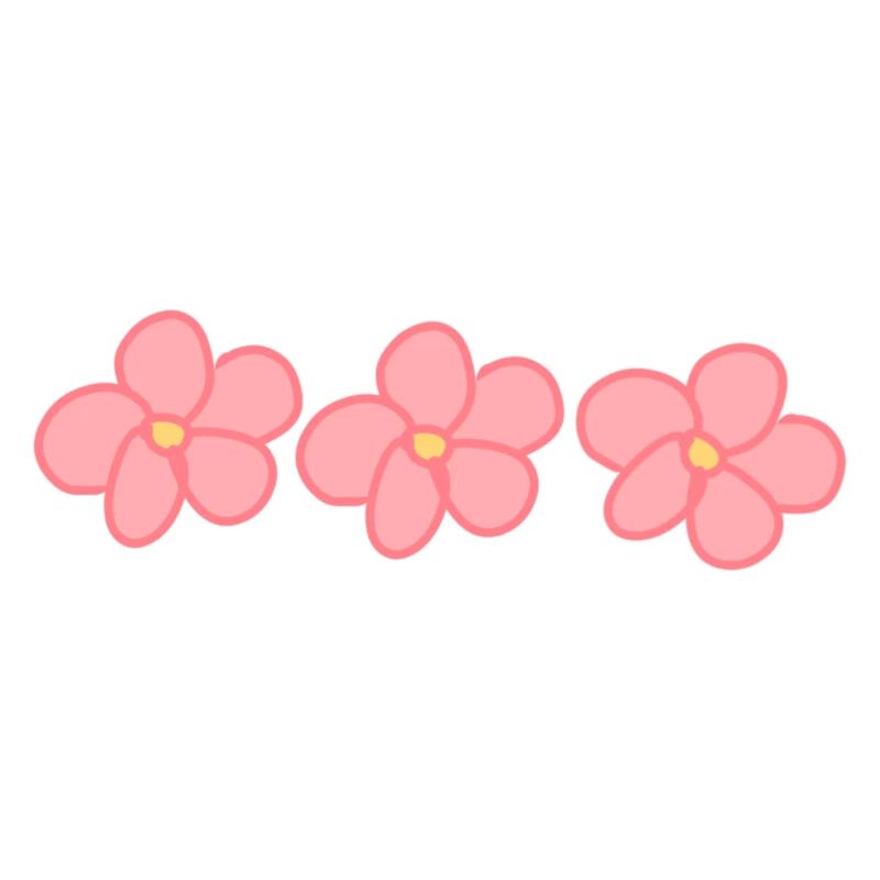 Trois fleurs fleur plante rose forme
