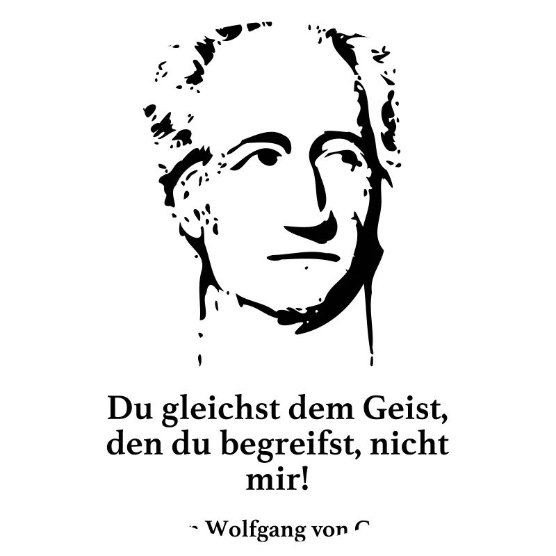 Goethe: Du gleichst dem Geist, den du begreifst,
