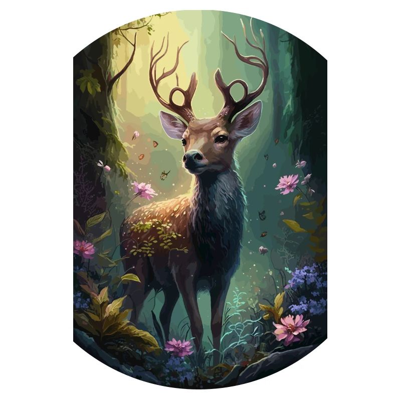 Cerfs dans la forêt