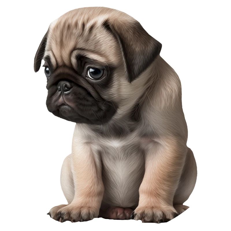 Chiot carlin timide