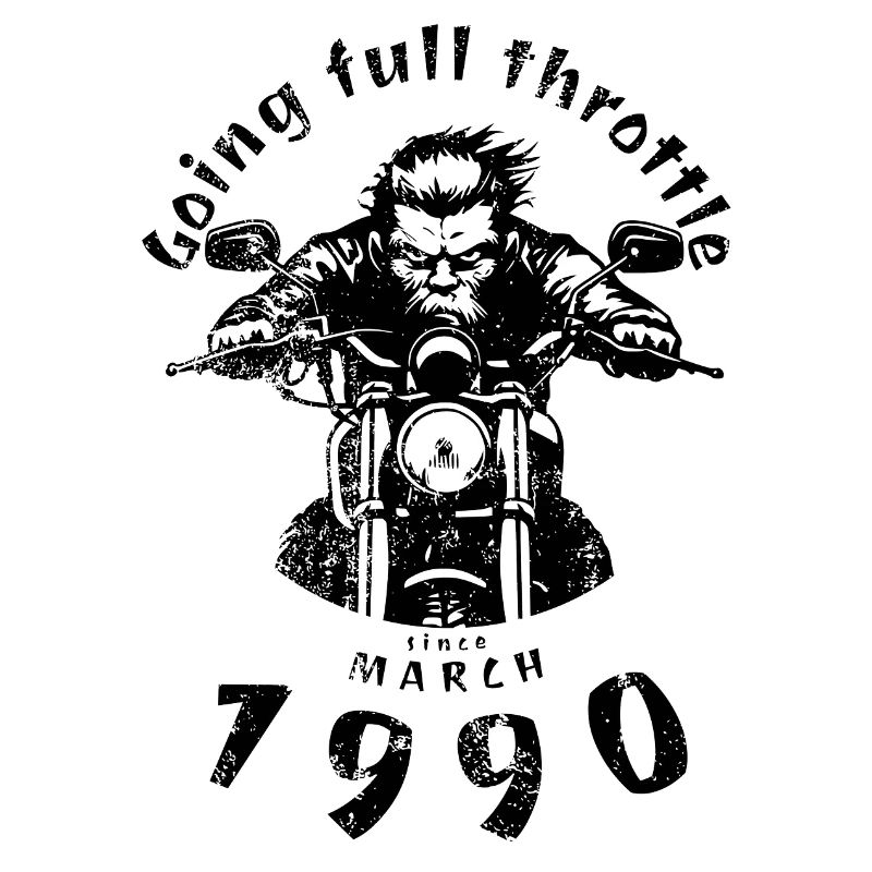 35. Geburtstag Going full throttle since 03/1990