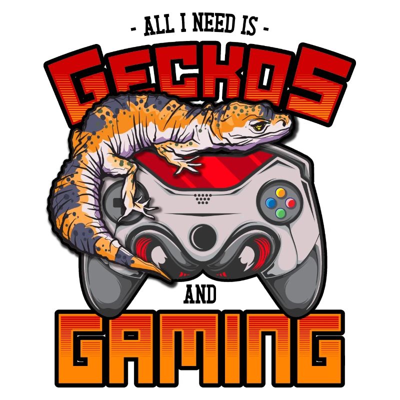 Leopard Gecko & Gaming Lizard Video Game Reptile