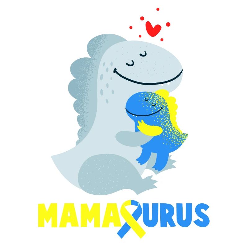 Down Syndrom Mamasaurus Dino Geschenk