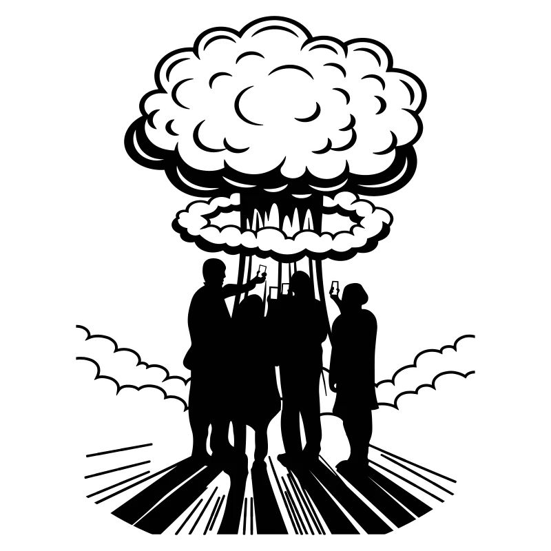 Color changeable | Atomic Bomb Selfie Nuclear Explosion