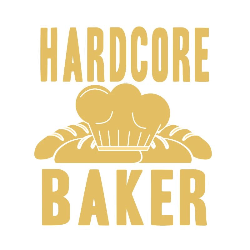 Hardcore Baker Awesome Baking Designs T-Shirt