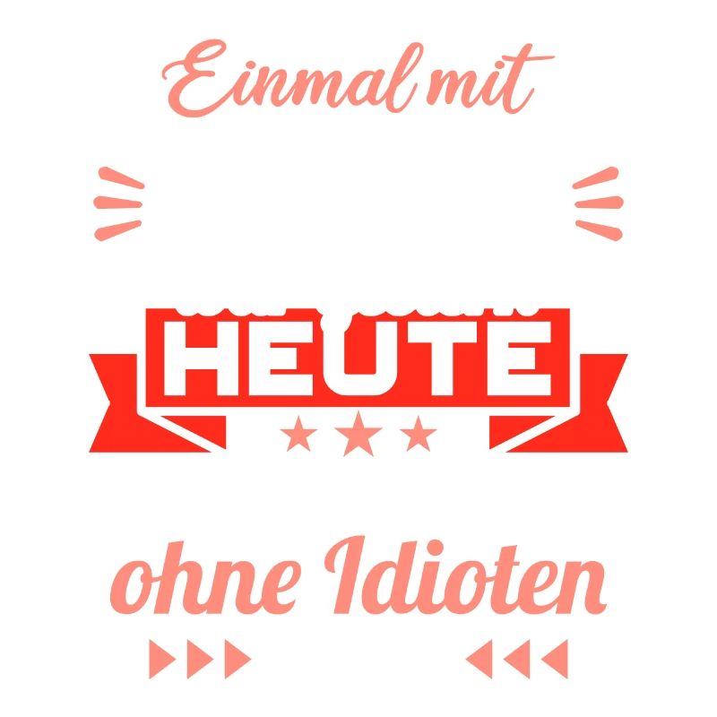 Einmal mit Profis war gestern einmal ohne Idioten