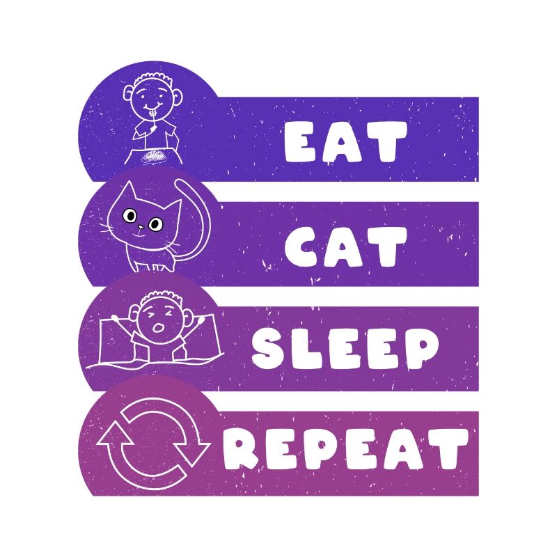 Manger Chat Dormir Répéter