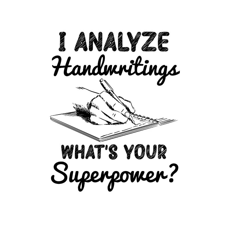 I analyze reading handwriting