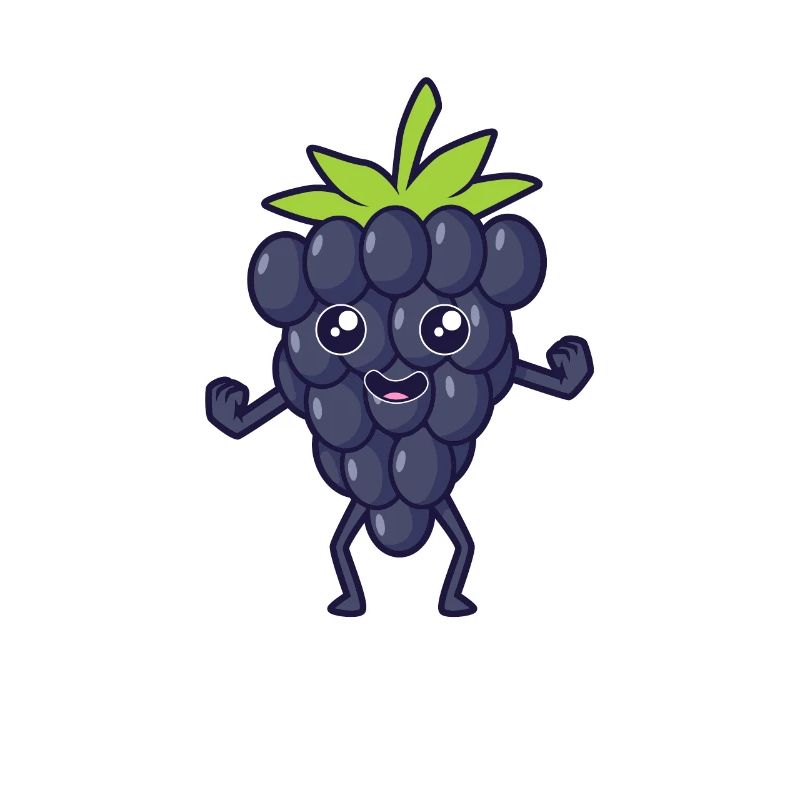 Kawaii Comic Brombeere