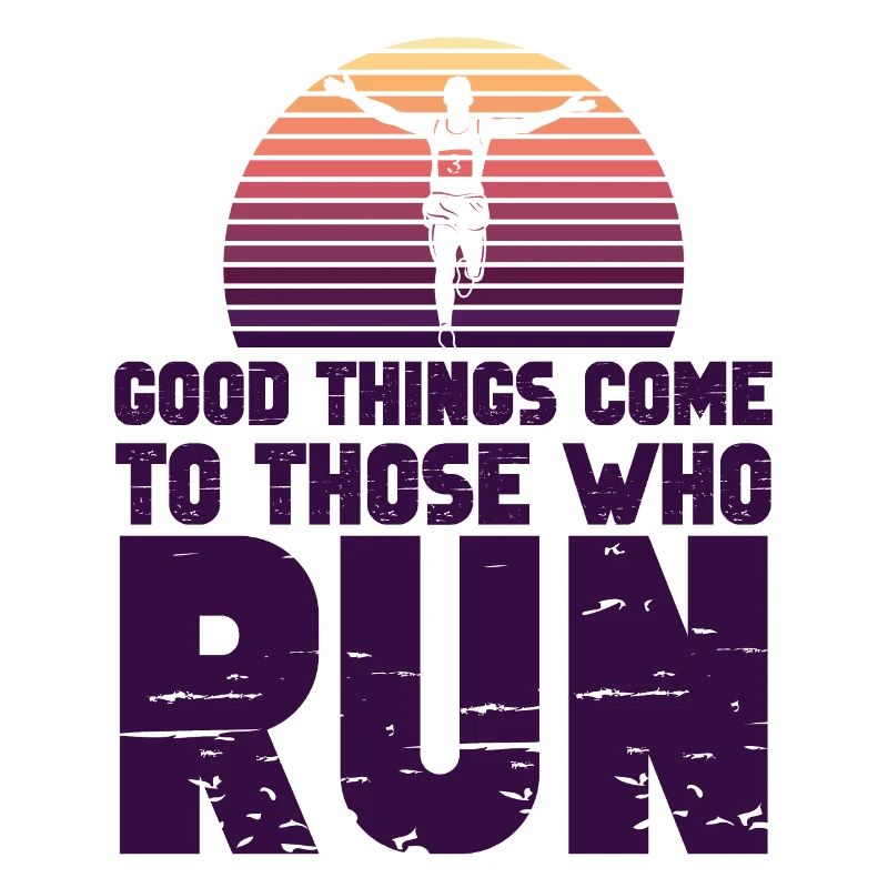 Running Runner Half Marathon Retro