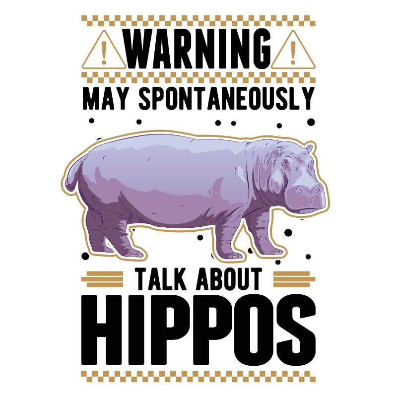 Warnung Nilpferd Hippo Flusspferd