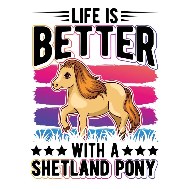 Life is better with a Shetland Pony Shetty