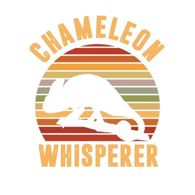 Eidechsen-reptil-tier-vintager Chamäleon-flüsterer