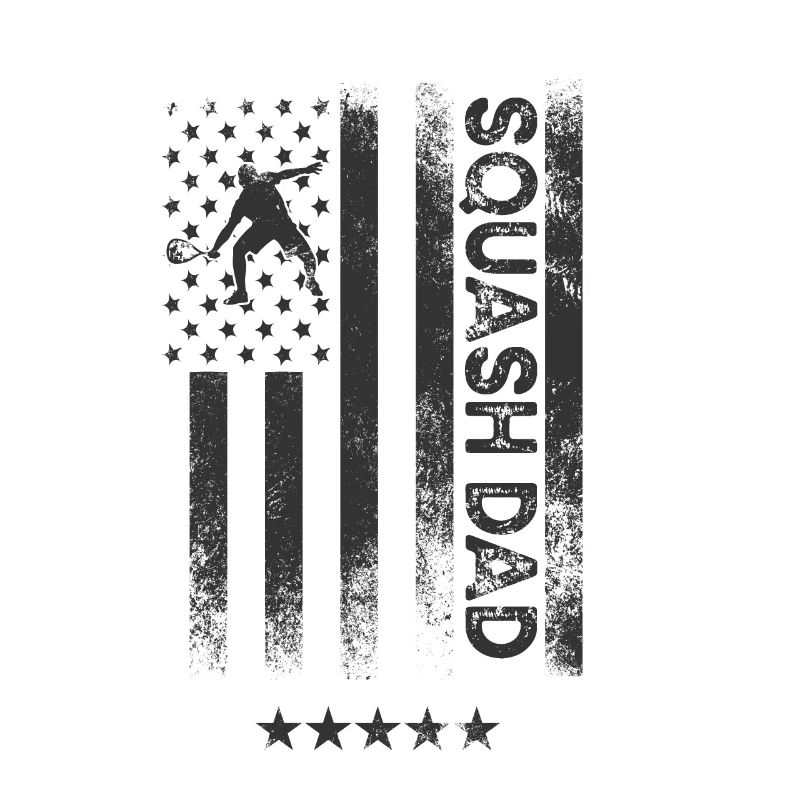 Drapeau américain - Squash Dad