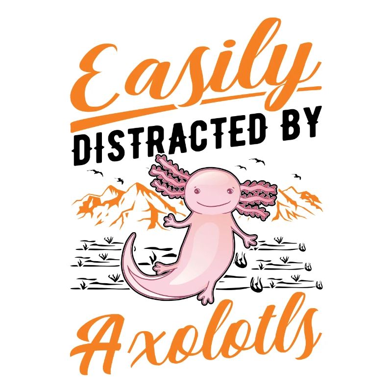 Facilement distrait par l’amphibien à queue d’Axolotl