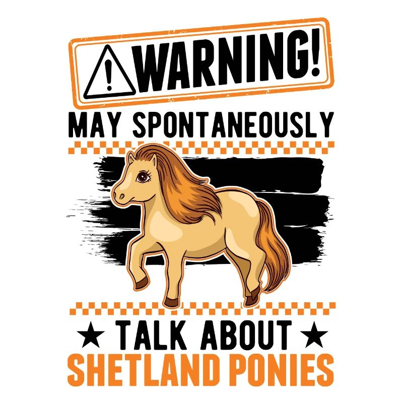 Warning Shetland Pony Shetland Pony Shetty