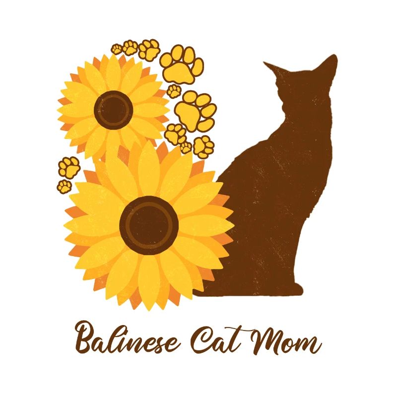 Sonnenblumenmutter - Balinesische Katze